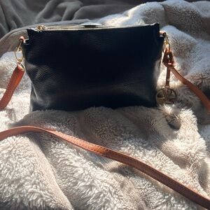 valentina italia genuine leather crossbody handbag